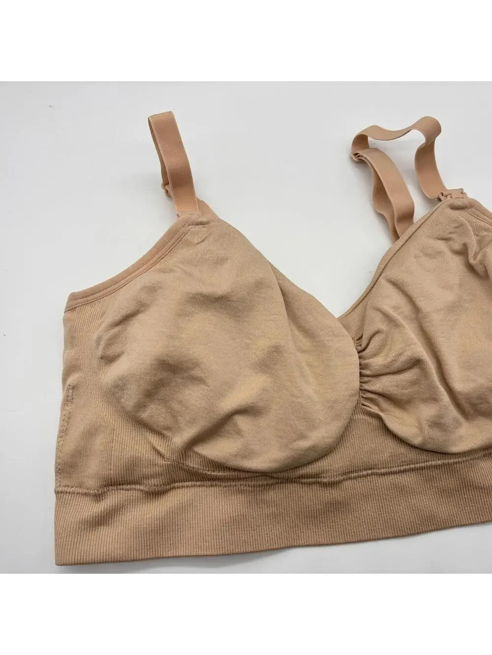 Kindred Bravely Nursing Bra Size Large Regular Tan Nude Color